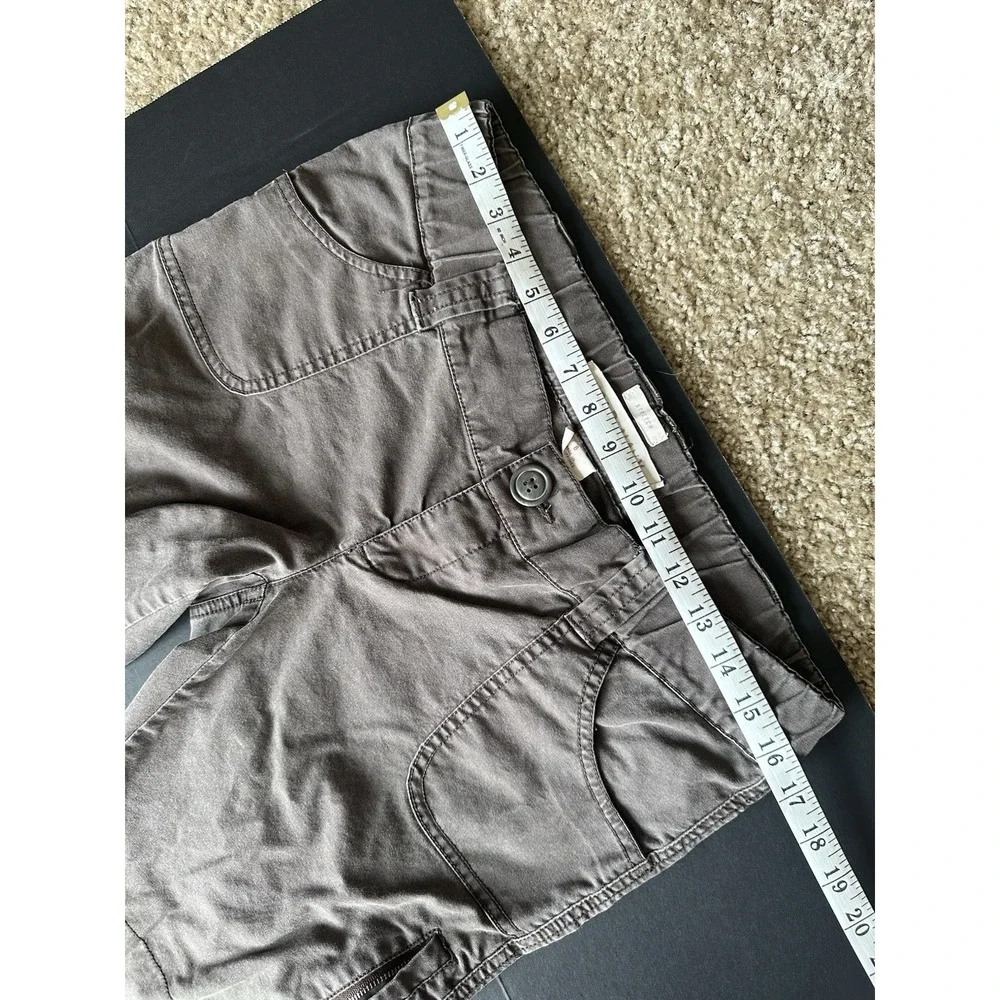 Old Navy Girls Gray Utility Straight Leg Pants Reinforced Knee Cargo Pocket S 14